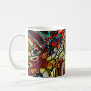 Vibrant Abstract Color Swirl Coffee Mug