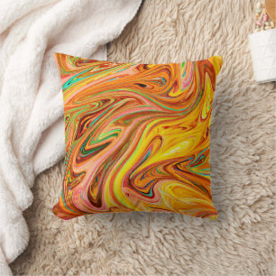 Vibrant Abstract Colour pattern Cushion