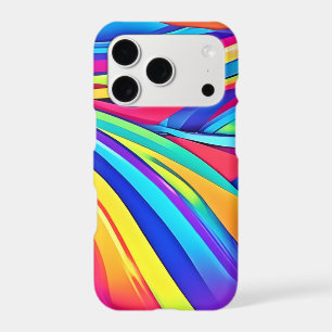 Vibrant Abstract Colour Wave Art