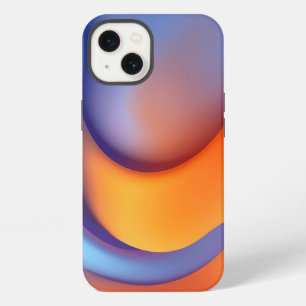 Vibrant Abstract Digital Art with Smooth Blue iPhone 13 Case