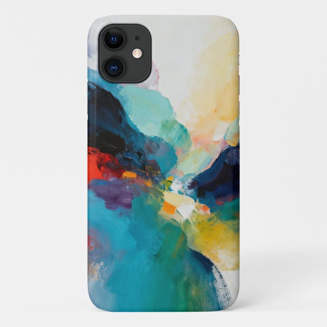 Vibrant Abstract Expression Case-Mate iPhone Case (Back)