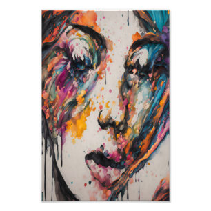 Vibrant Abstract Expression – Falling in Love Art Photo Print
