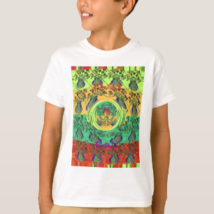 Vibrant Abstract Floral Art  T-Shirt
