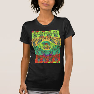Vibrant Abstract Floral Art T-Shirt