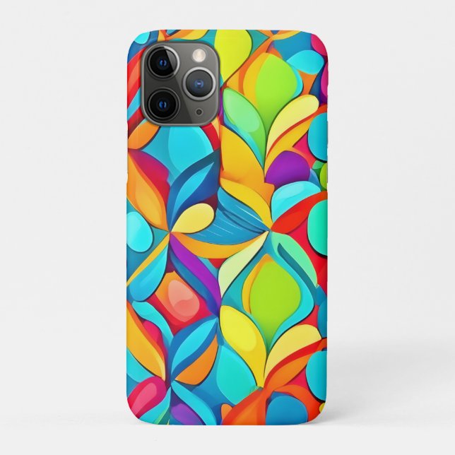 Vibrant Abstract Floral Explosion Case-Mate iPhone Case (Back)