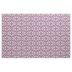 Vibrant Abstract Floral Pattern Fabric