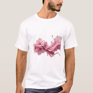 Vibrant ABSTRACT FLOWER Art Composition T-Shirt