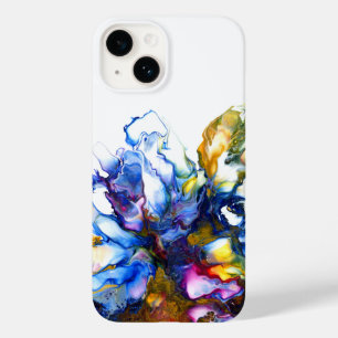 Vibrant Abstract Fluid Art Luxury Case-Mate iPhone 14 Case