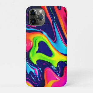 Vibrant Abstract Fluid Splashes iPhone 11 Pro Case