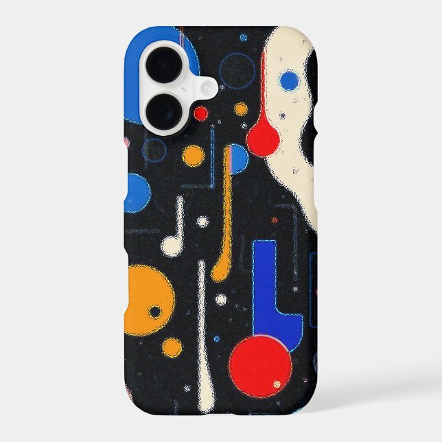 Vibrant Abstract Geometric Cosmic Pattern Design (Back)