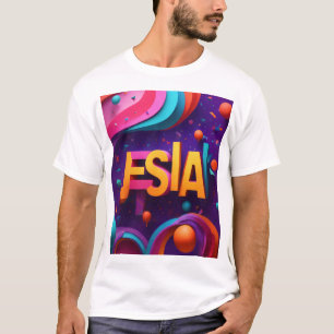 Vibrant Abstract Geometric "Jessica" Floating in 3 T-Shirt