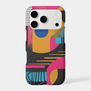 Vibrant Abstract Geometry Glitch Pop Chaos Design