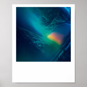 Vibrant Abstract Geometry V Sticker Poster