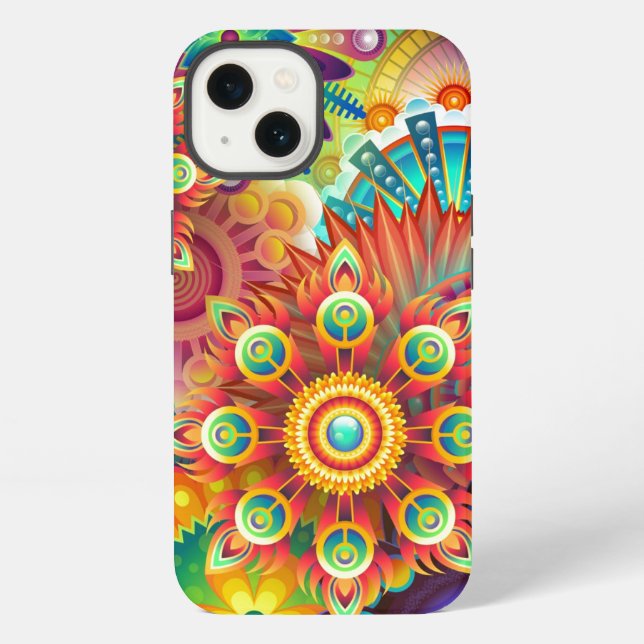 Vibrant Abstract iPhone Case (Back)