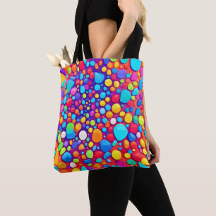 Vibrant Abstract Kaleidoscope Tote Bag