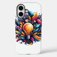 Vibrant Abstract Light Bulb Explosion