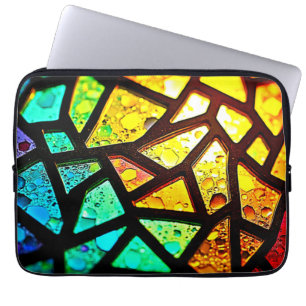 Vibrant Abstract Light Mosaic Design Laptop Sleeve