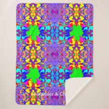 Vibrant Abstract Liquid Geometric Art