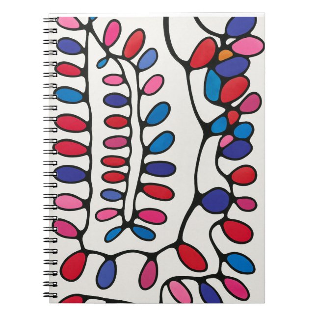 Vibrant Abstract  Notebook (Front)