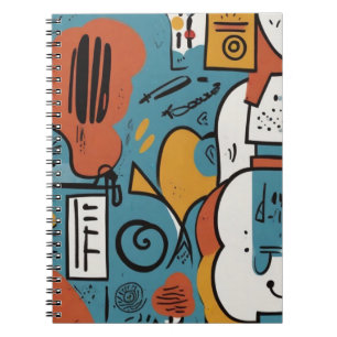 Vibrant Abstract Notebook Design