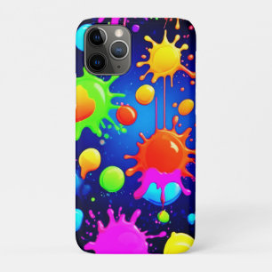 Vibrant Abstract Paint Explosion iPhone 11 Pro Case