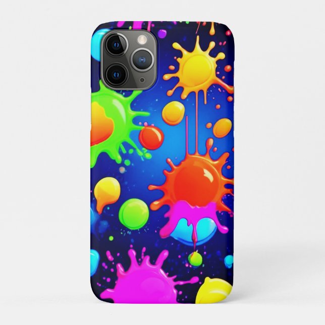 Vibrant Abstract Paint Explosion Case-Mate iPhone Case (Back)