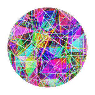 Vibrant Abstract Pattern Design Cutting Board