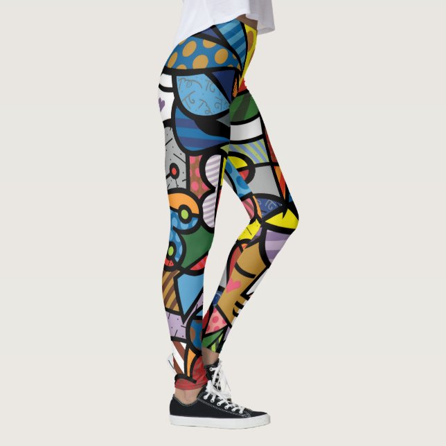Vibrant Abstract Pattern Leggings (Right)