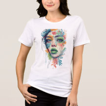 Vibrant Abstract Portrait – Colourful Artistic Fac