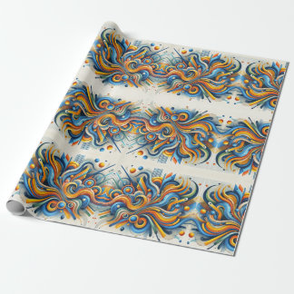 Vibrant Abstract Swirl Wrapping Paper