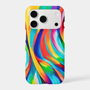 Vibrant Abstract Swirling Colour Art