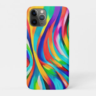 Vibrant Abstract Swirling Colour Art iPhone 11 Pro Case