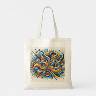 Vibrant Abstract Tote Bag