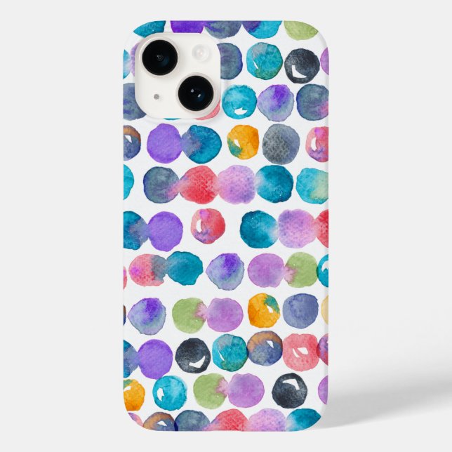 Vibrant Abstract Watercolor iPhone Case  (Back)