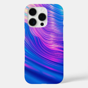 Vibrant Abstract Waves Modern Aesthetic Design iPhone 16 Pro Case