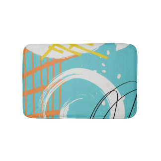 Vibrant Abstracts #painting #illustration Bath Mat