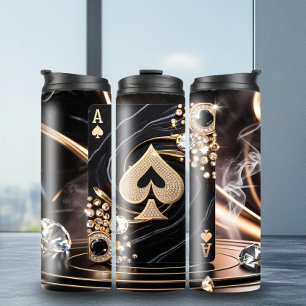 Vibrant Ace of Spades Thermal Tumbler