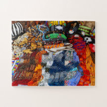 Vibrant African beadwork at a local market