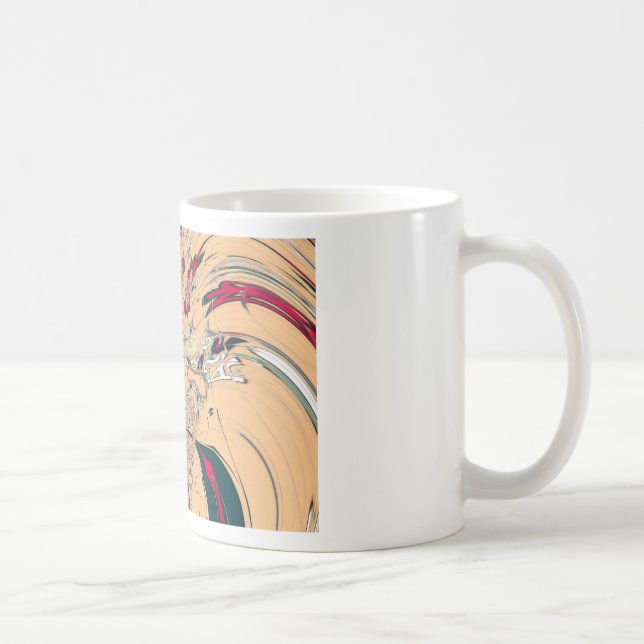 Vibrant African Kaleidoscope: A Peachy Delight Coffee Mug (Right)