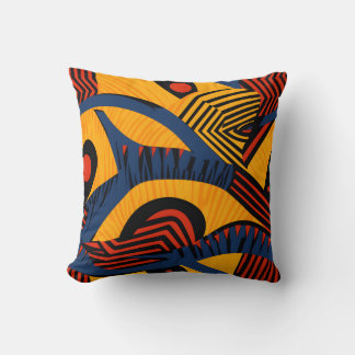 Vibrant African Pattern Cushion