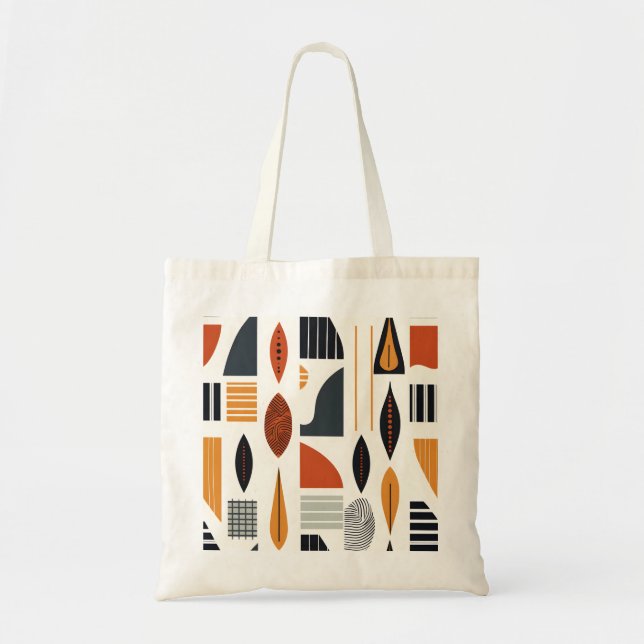 Vibrant African Pattern Tote Bag (Front)