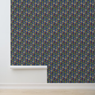 Vibrant African Print Handcrafted Cultural Art Wallpaper