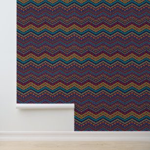 Vibrant African Print Handcrafted Cultural Art Wallpaper