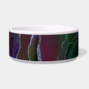 Vibrant Agate Rich Pink and Green Jewel Tone