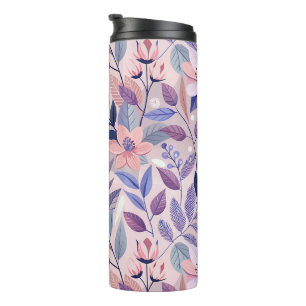 Vibrant AI Floral Thermal Tumbler –Keep Drinks Hot