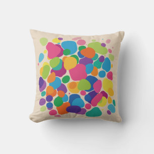 Vibrant Amoeba Burst Cushion