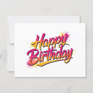 Vibrant and Colorful Greeting Card Design