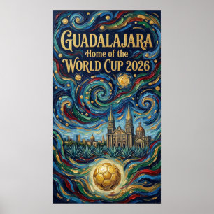 Vibrant and Elegant Guadajalara artwork Poster