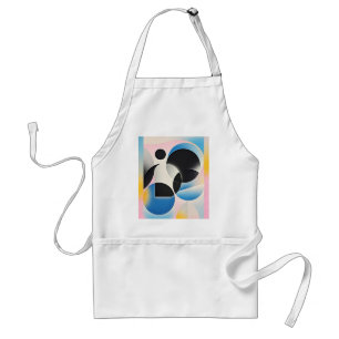 Vibrant and whimsical abstract artwork geometric  standard apron