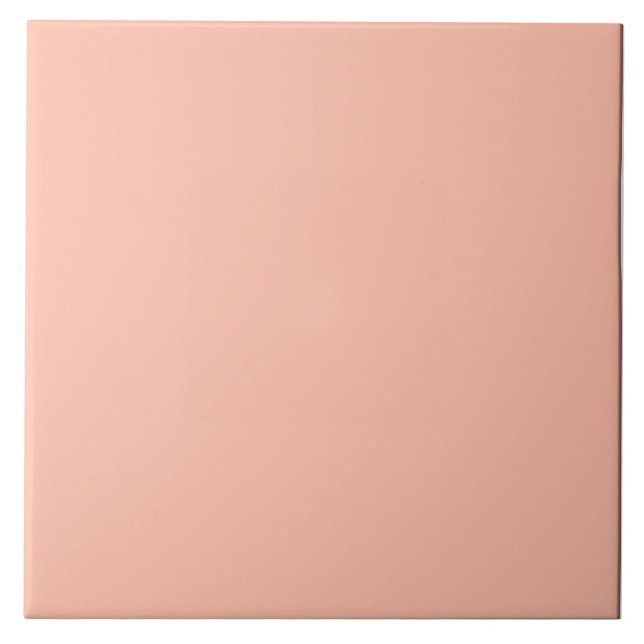 Vibrant Apricot Ceramic Tile. Ceramic Tile (Front)